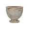 Hello Honey® 8" Round Distressed Terra Cotta Footed Planter